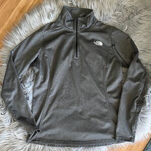 The North Face Heathered Charcoal Quarter-Zip Pullover